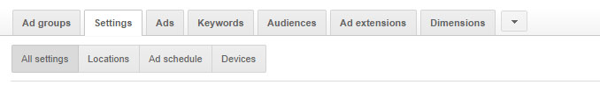 Google Adwords Campaign Settings
